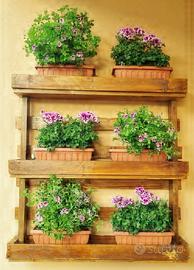 FIORIERE IN PALLET LEVIGATE E COLORATE