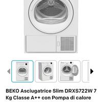 asciugatrice  Beko 7 kg