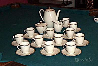 Servizio da caffè Johann Seltmann decoro oro zecch