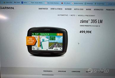 Garmin ZUMO 395LM  navigatore auto/moto
