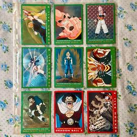 Lotto 36 card Dragon Ball Z Serie Verde e Rossa