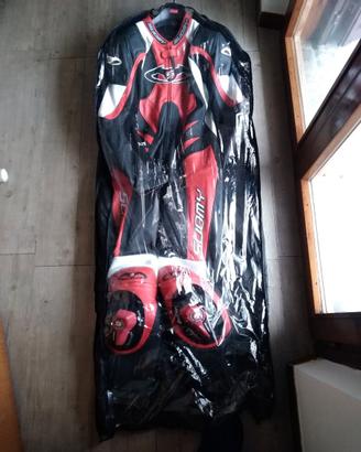 tuta pelle moto Suomy nuova
