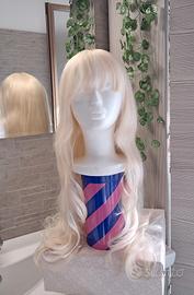 Parrucca Sintetica Lunga Bionda 