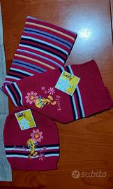 Cappello+Sciarpa Titti (Tweety)  "Nuovo" 2 Pezzi B
