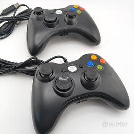 2 Controller Compatibili  per Xbox 360 Neri nuovi 
