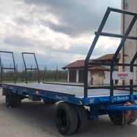 Pianale agricolo 2 assi 8,00 mt con rampe 140 q.li