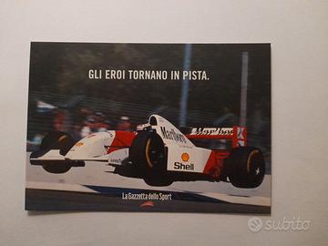 Mika Hakkinen - Cartolina Postcard F1
