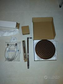 Kit doccia completo inox/cromato - soffione tondo
