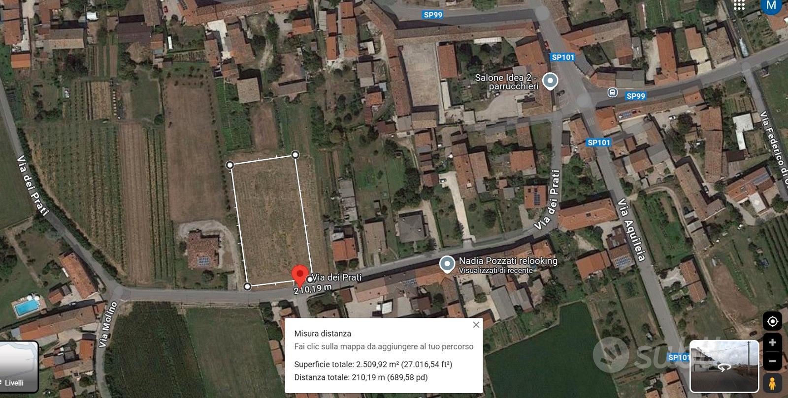 Terreno edificabile 2.510 mq - Basiliano (UD) - Vista 2