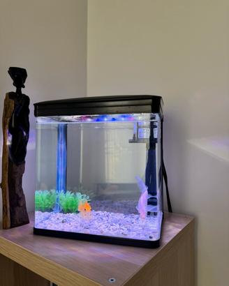 Acquario Nobleza Nano 7 Litri con Filtro e LED