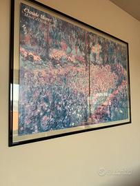 Quadro doppio vetro dittico MONET “NINFEE” 133x97