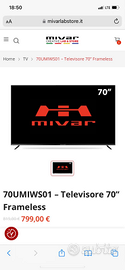 Televisore 70” Mivar