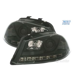 FARI SEAT IBIZA CORDOBA 6L 02-08 DRL NERI H1 H1