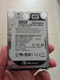 Hard disk 2,5" sata 500gb Wd black