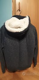 Felpa con cappuccio e pelliccia Hollister 