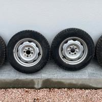 Ruote FIAT Panda 4x4 complete di Gomme M+S