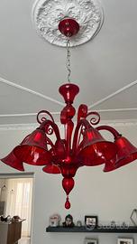 Lampadario vetro di murano