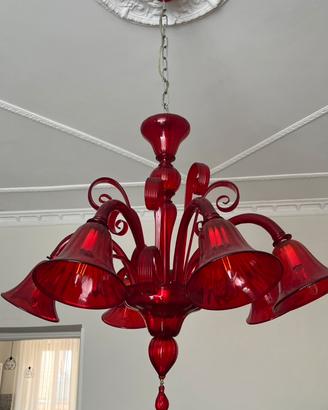 Lampadario vetro di murano
