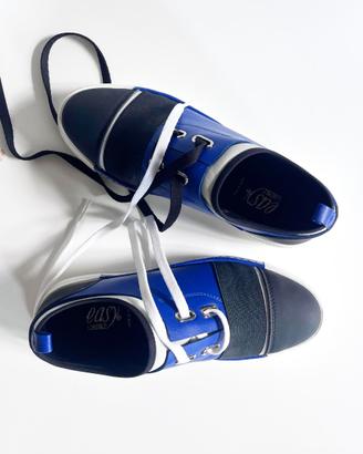 LORIBLU Sneakers Donna Blu Nero Bianco – NUOVE