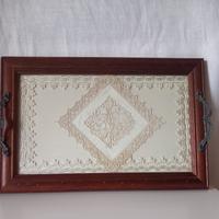 #Vassoio vintage in legno #