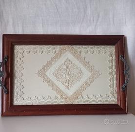 #Vassoio vintage in legno #