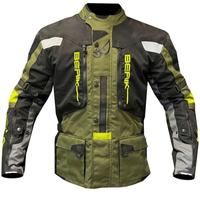  Giacca Moto in Tessuto Tecnico Berik 
