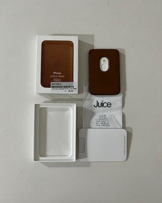 Apple Wallet Magsafe originale pelle saddle brown