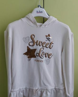 Felpa bambina 8-9 anni