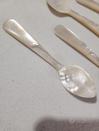 cucchiaini pura madreperla. 