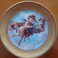 PIATTO DECORATIVO INCISIONE IN ORO