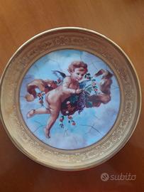 PIATTO DECORATIVO INCISIONE IN ORO