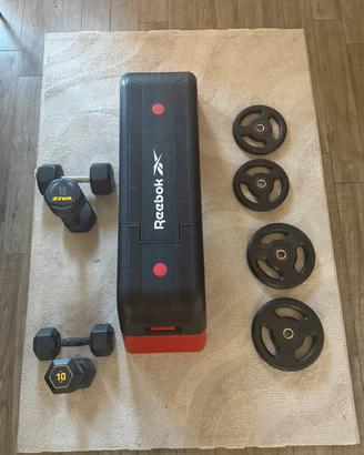 SET PALESTRA HOME GYM REEBOK – MANUBRI ZIVA