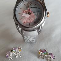 Set orologio con orecchini 