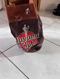 Sacca in cuoio marrone cubana havana club