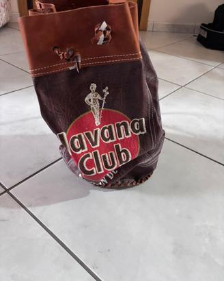 Sacca in cuoio marrone cubana havana club