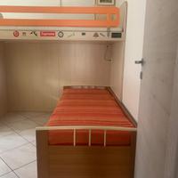 Ponte letto + letto sing. che diventa matrimoniale