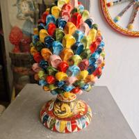 pigna in ceramica multicolor caltagirone 