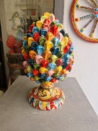 pigna in ceramica multicolor caltagirone 