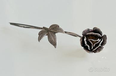 Spilla da donna Rosa argento 800 La Noblesse