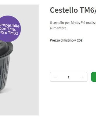 Cestello per Bimby TM31