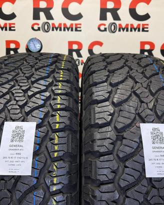2 GOMME 285/70 R17 116/113S GENERAL GRABBER AT3 – 