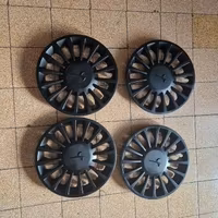 COPRI-CERCHI-BORCHIE DA15" COL-NERO ORIG LANCIA Y
