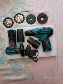 kit trapano avvitatore e mini Flex 