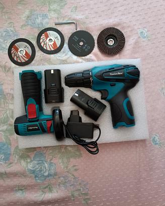 kit trapano avvitatore e mini Flex 