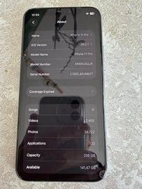 iPhone 11 Pro 256GB bianco (model MWAU2LL-A)