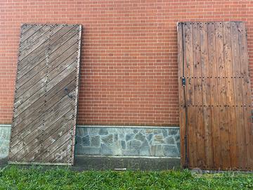 Portone legno massello