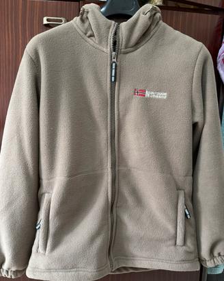 Giacca con cappuccio foderata con pile da uomo