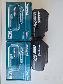 2X Batterie Makita 18V 6Ah Li-Ion LXT Nuove 