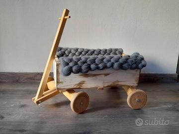Carretto in legno - Props fotografia newborn