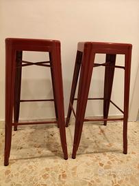 sgabello alto acciaio